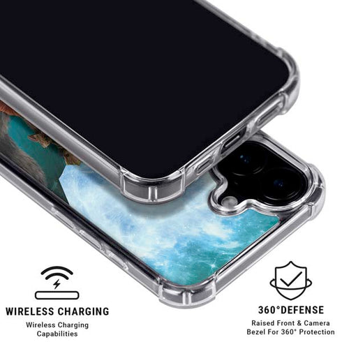 Marvel Rocket and Baby Groot Cosmic Bond iPhone 16 Clear Case